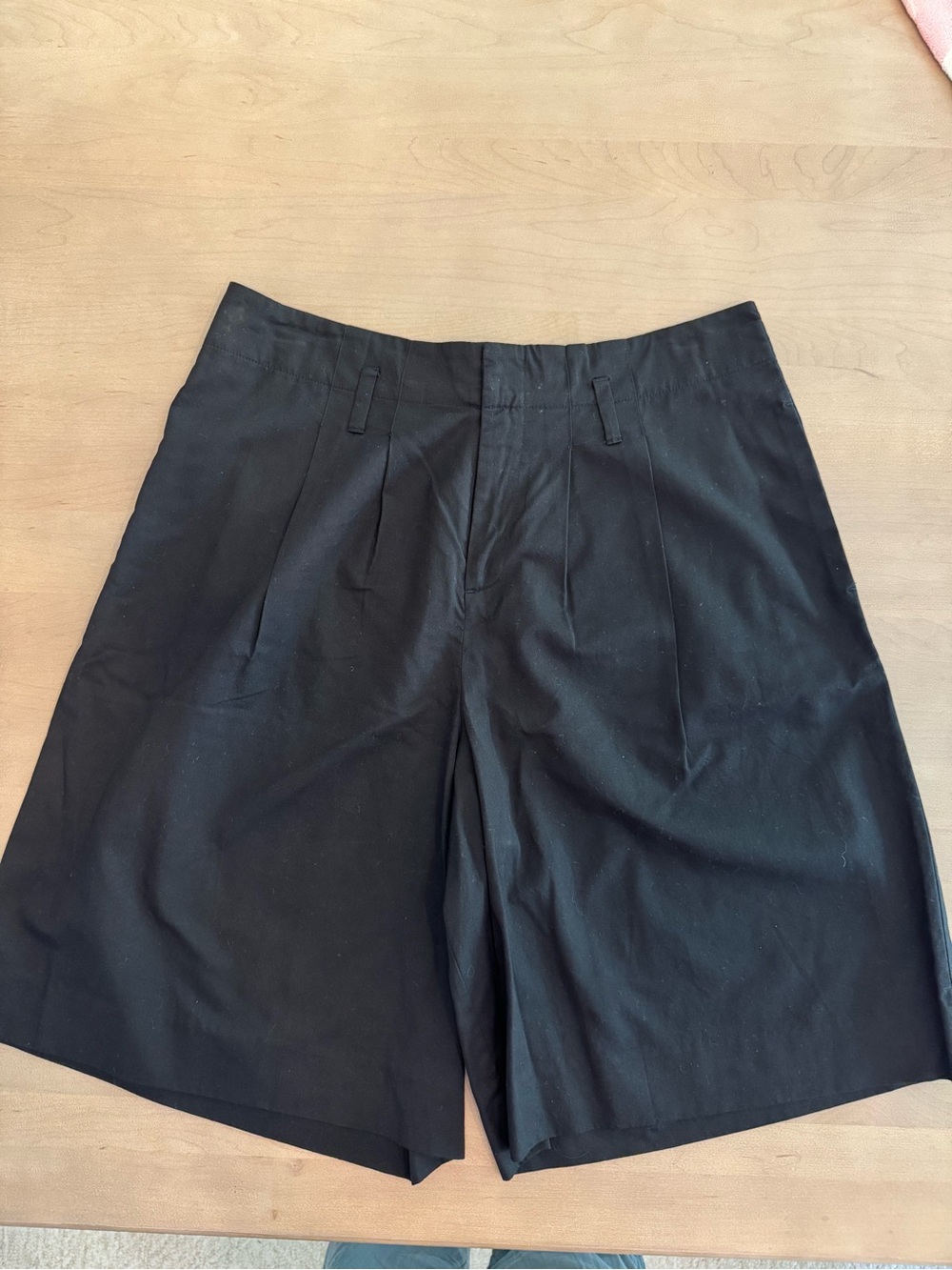 Madewell Black Pleated Shorts